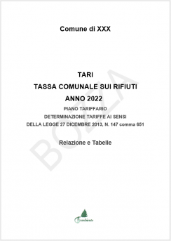 RELAZIONI E DOCUMENTAZIONE IN AMBITO TARI